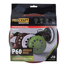 Шкірка шліфувальна Procraft KD225.60 UNIVERSAL (набір 10 шт.)