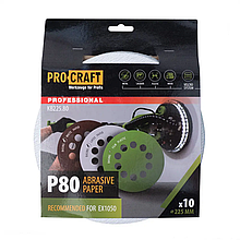 Шкірка шліфувальна Procraft KB225.80 UNIVERSAL (набір 10 шт.)