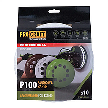 Шкірка шліфувальна Procraft KB225.100 UNIVERSAL (набір 10 шт.)