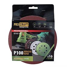 Шкірка шліфувальна Procraft KD180.100 UNIVERSAL (набір 10 шт.)