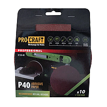 Шкірка шліфувальна Procraft K150.40 UNIVERSAL (набір 10 шт.)