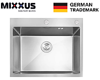 Кухонная мойка стальная прямоугольная с сифоном 5843 мойка для кухни врезная из нержавеющей стали металлическая 0.8 mixm
