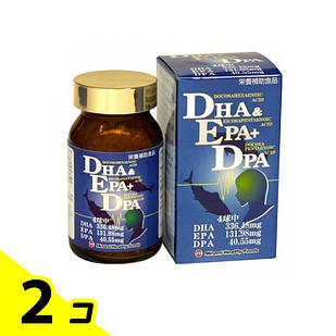 MINAMI Omega-3 DHA EPA DPA, рибячий жир, 120 капсул х 2 упаковки