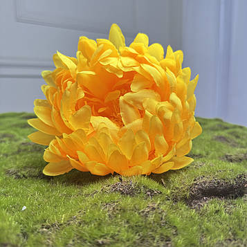 Хризантема штучна жовта |Д- 14 см | 16 шт. в упаковці