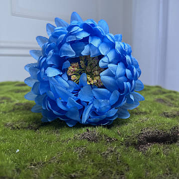 Хризантема штучна світло-синя |Д- 14 см | 16 шт. в упаковці