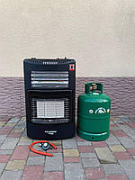 Газовий комплект обігрівач 2 в 1 Hausberg HB-1022NG (редуктор, шланг) + балон Rudyy 27л