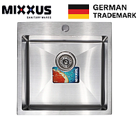 Квадратная кухонная мойка из нержавеющей стали 5050 врезная металлическая раковина стальная для кухни mixm