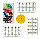 Балансувальна настільна гра "Астронавт" жовтого кольору для дітей, гра головоломка, фото 2