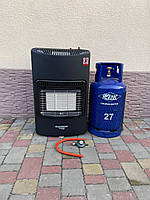 Газовий комплект обігрівач Hausberg HB-1021NG (редуктор, шланг) + балон 27 л