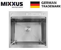 Квадратная кухонная мойка из нержавеющей стали 5050 врезная металлическая раковина стальная для кухни 0.8 silver