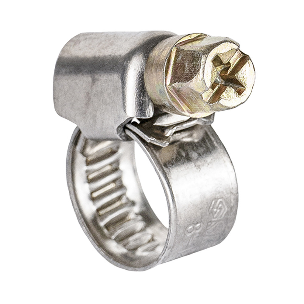 Хомут черв'ячний неіржавкий 9 мм D8-12мм 25шт SIGMA (2510001), фото 1