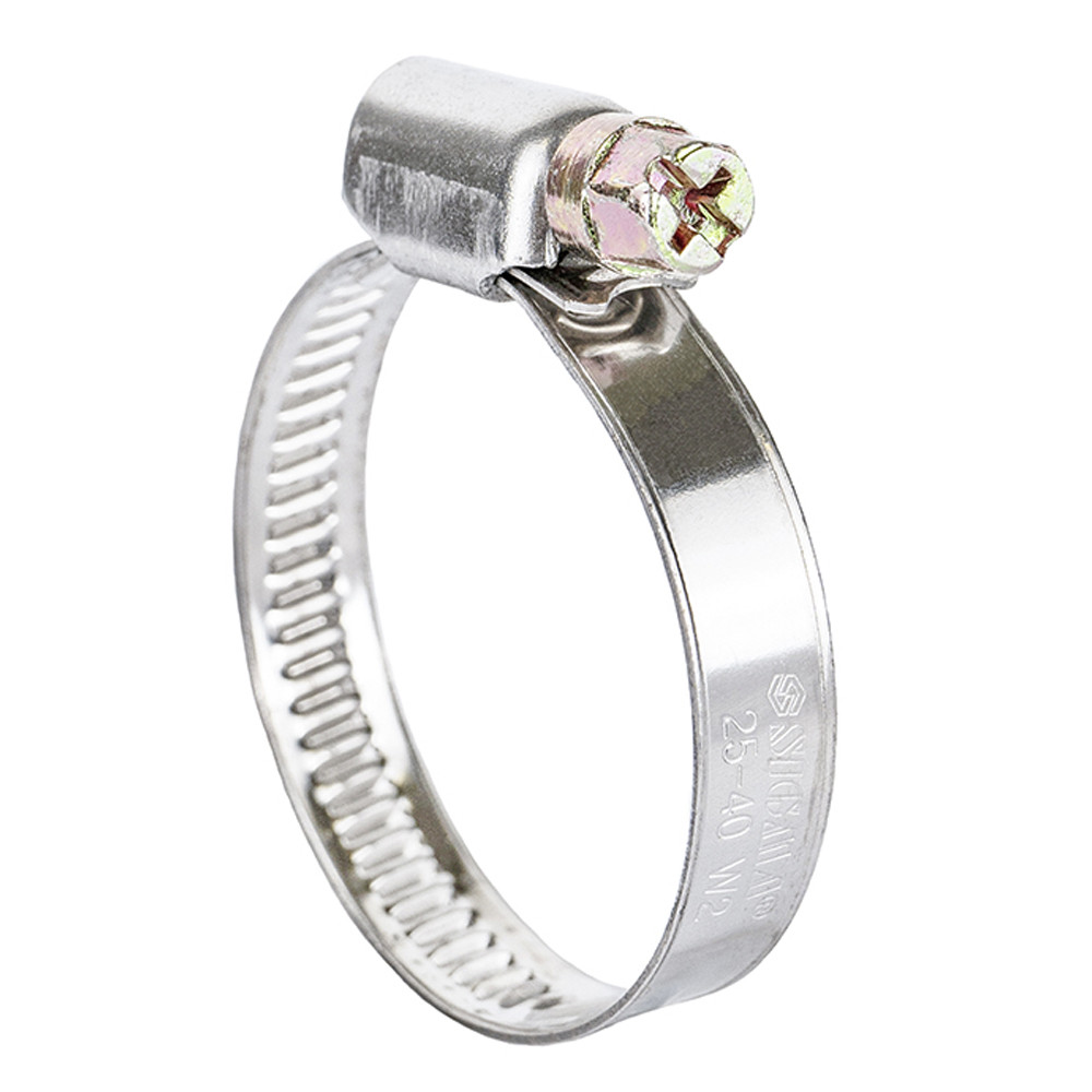 Хомут черв'ячний неіржавкий 9 мм D25-40 мм 25 шт. SIGMA (2510081)