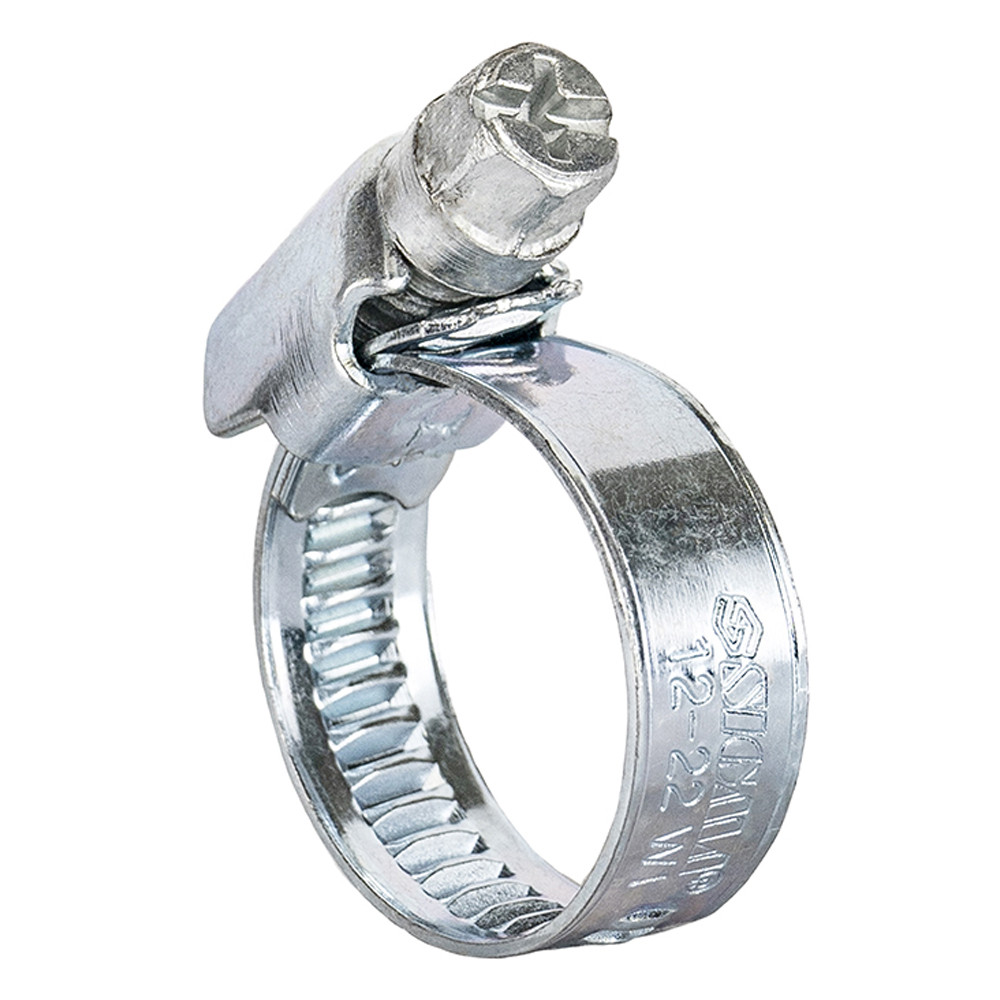 Хомут черв'ячний оцинкований 9 мм D12-22мм 25шт SIGMA (2511031)