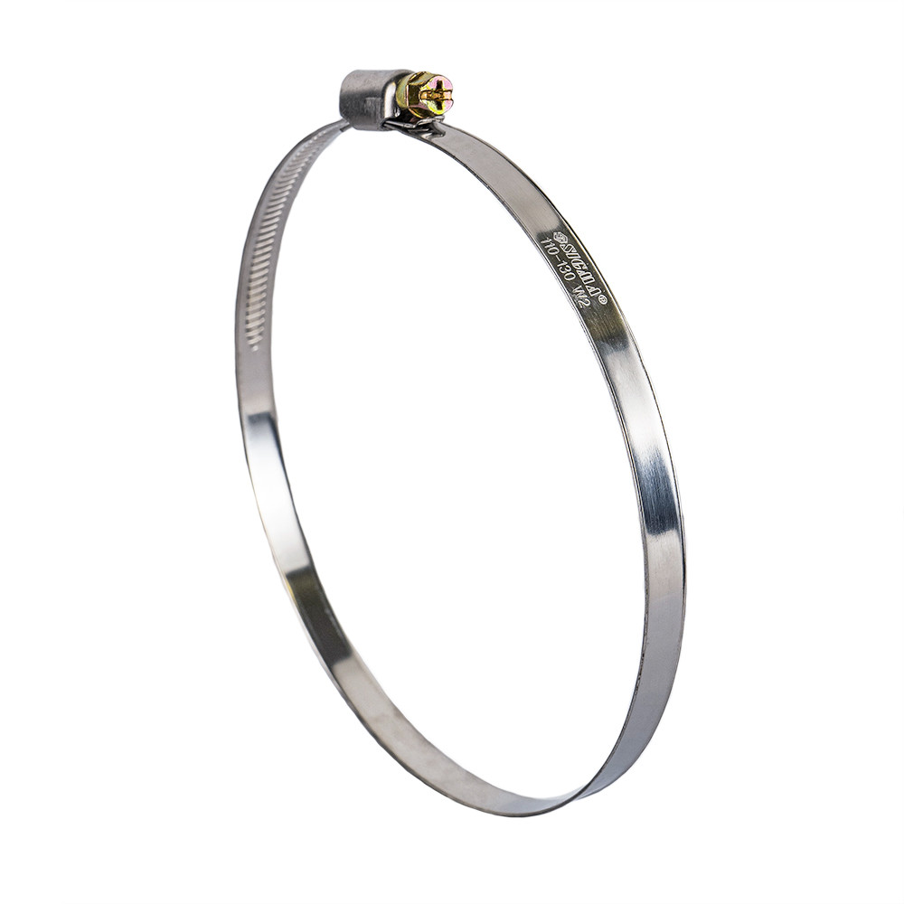 Хомут черв'ячний неіржавкий 9 мм D110-130 мм 10 шт SIGMA (2510191), фото 1