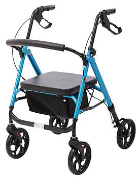 Ролатор алюмінієвий полегшений з регулюванням висоти сидіння MED1-KY9158L-8