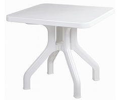 Стіл Прима квадратний складний пластиковий 80*80 білий колір