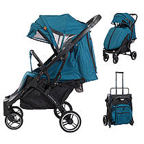 Прогулянкова коляска Yoya Plus Max Смарагдова, рама чорна