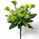 Штучні квіти букет пластикова хризантема заливка, 20см, фото 3