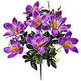 Штучні квіти букет орхідей Калатея, 46см, фото 2