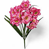 Штучні квіти букет нарциси Райдужні, 52см, фото 2