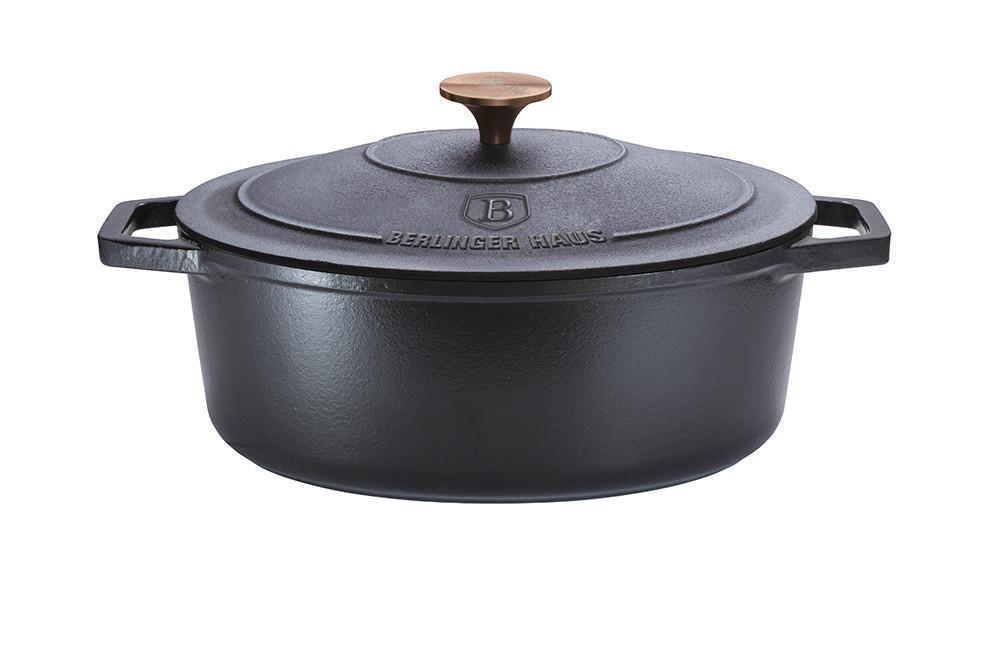 Каструля чавунна 5,56 л Berlinger Haus Black Rose Collection (BH-6518)