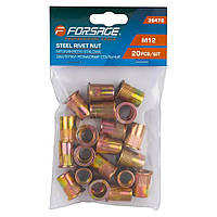 Заклепки різьбові сталеві 20шт M12. FORSAGE F-36476