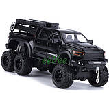 Машинка пікап Dodge Ram Mammoth моделька іграшка металева 21 см Чорний (60850), фото 3