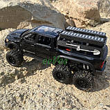 Машинка пікап Dodge Ram Mammoth моделька іграшка металева 21 см Чорний (60850), фото 7