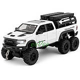 Машинка пікап Dodge Ram Mammoth моделька іграшка металева 21 см Білий (60852), фото 2
