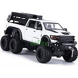 Машинка пікап Dodge Ram Mammoth моделька іграшка металева 21 см Білий (60852), фото 3