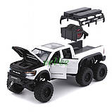 Машинка пікап Dodge Ram Mammoth моделька іграшка металева 21 см Білий (60852), фото 4