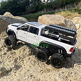 Машинка пікап Dodge Ram Mammoth моделька іграшка металева 21 см Білий (60852), фото 8