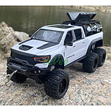 Машинка пікап Dodge Ram Mammoth моделька іграшка металева 21 см Білий (60852), фото 9