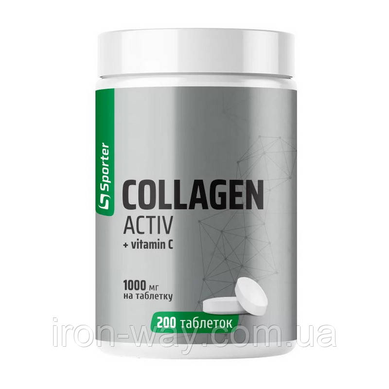 Sporter Collagen Active + Vitamin C (200 tab), фото 1