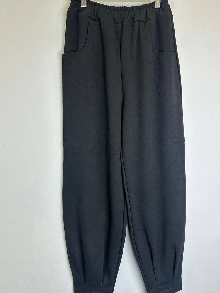 Жіночі штани з трикотажу з защипами KAPTSOVA MKKS12020, фото 1