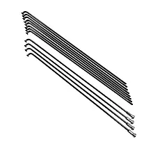 Комплект спиць 225 мм 12G 36H чорний із ніпелем