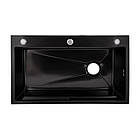 Lidz Handmade H7545B Мийка для кухні інтегрована Decor Black PVD Honeycomb 3,0/1,0 мм LDH7545BDECPVD48373, фото 3