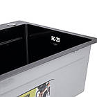 Lidz Handmade H7545B Мийка для кухні інтегрована Decor Black PVD Honeycomb 3,0/1,0 мм LDH7545BDECPVD48373, фото 7