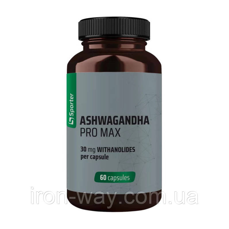 Sporter Ashwagandha Pro Max (60 caps), фото 1