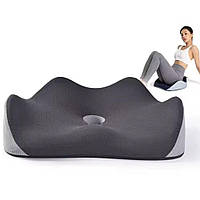 Ортопедична подушка для сидіння  Сірий
