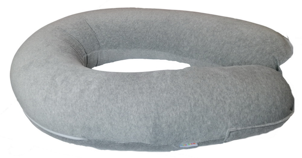 Подушка-укладання для людей з ДЦП, довжина 2,5 м, сірого кольору Лежебока