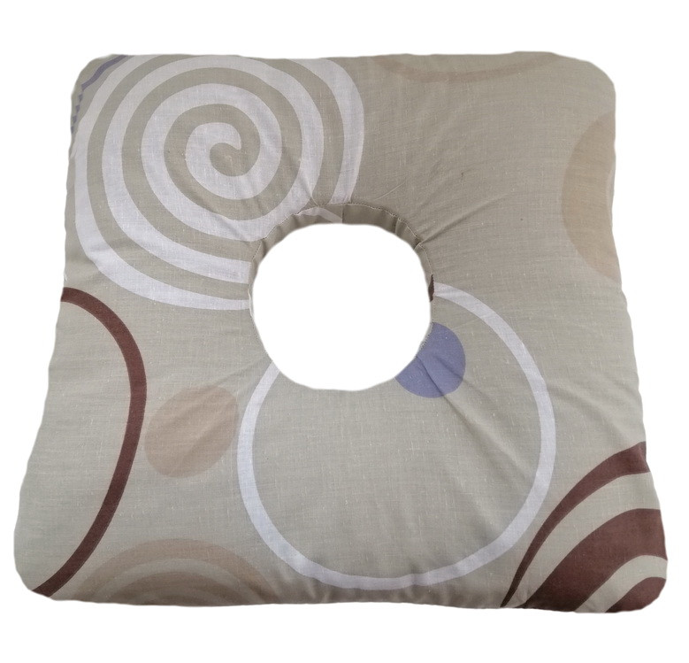 Наволочка з отвором на квадратну подушку при геморої, бязь Лежебока