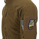 Кофта Helikon-Tex Alpha Tactical Grid Fleece, Coyote, фото 7