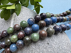 Бірюза натуральна 8 мм, нитка