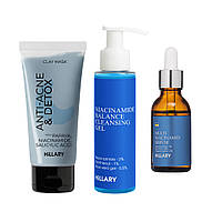 Набір детоксикації та боротьби з акне Hillary Acne Control & Detox Skin Kit