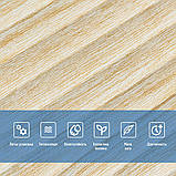 Самоклеюча декоративна 3D панель бамбук капучіно 700х700х8мм (077) SW-00000350, фото 3