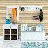 Самоклеюча декоративна 3D панель бамбук капучіно 700х700х8мм (077) SW-00000350, фото 4