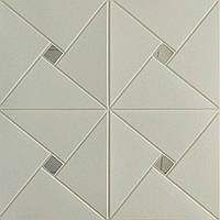 Самоклеюча декоративна настінно-стельова 3D панель дзеркало 700х700х6.5мм (172) SW-00000183