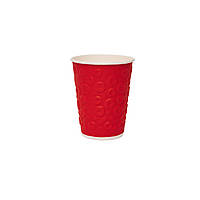 Стакан 350мл ЄВРО - 3D “Круги кольоровий мікс" (25шт), 24уп/ящ (кр-90)