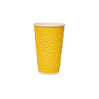 Стакан 350мл ЄВРО - 3D “Круги кольоровий мікс" (15шт), 24уп/ящ (кр-90)